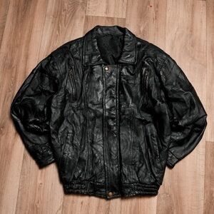 Men's Black Leather Jacket